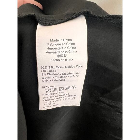 J.Crew NWT Gathered Stretch Silk Camisole Black Women's Size 12 BG670 - Picture 7 of 10